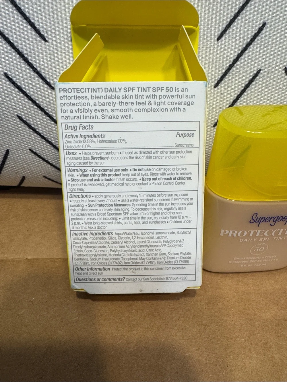 Supergoop! Protect (Tint) Daily SPF 50 Tinted Sunscreen - 14N Beige Tint- New